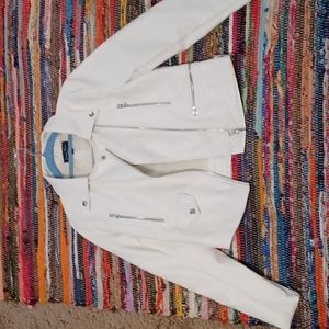 White pleather jacket